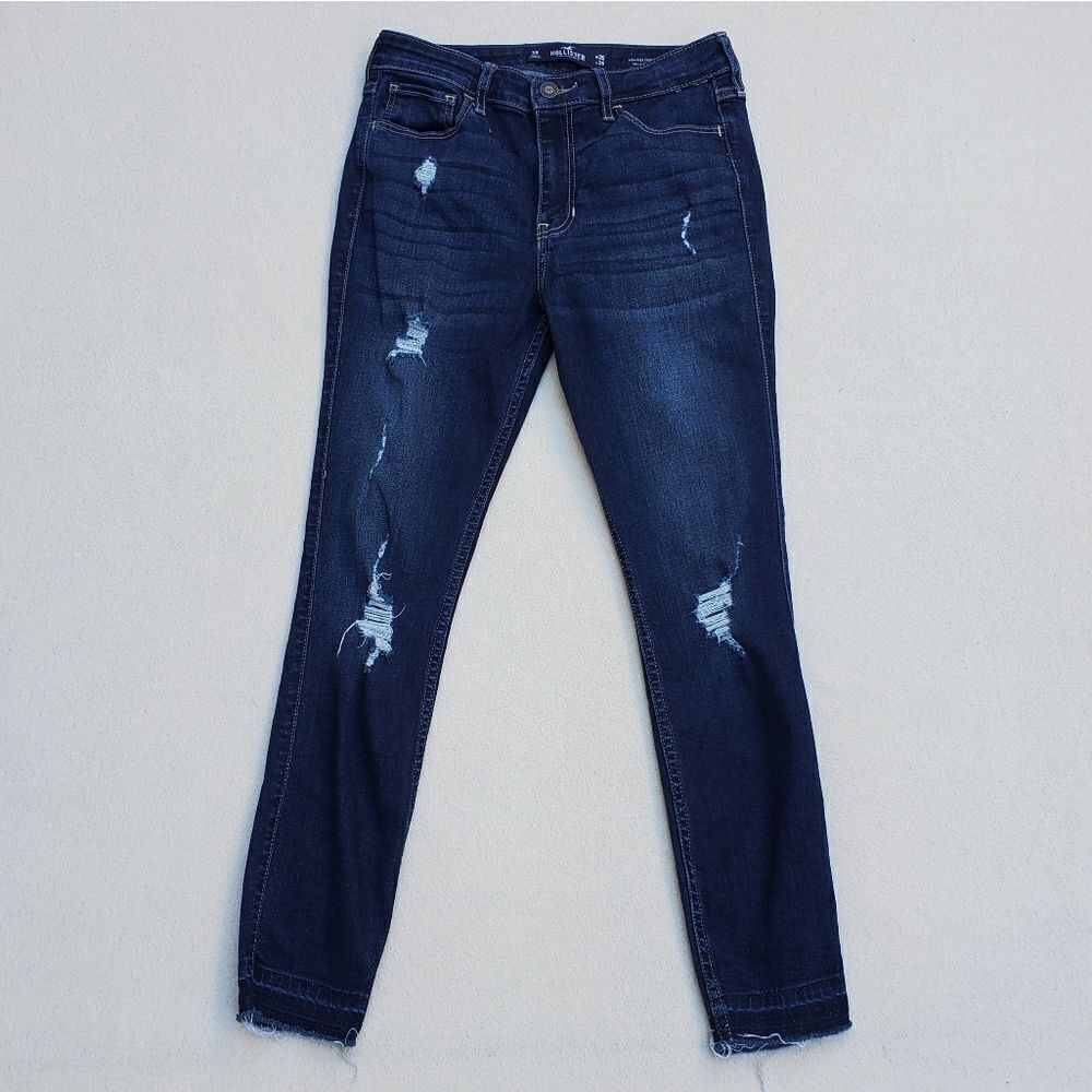 Hollister High Rise Crop Super Skinny Classic Stretch Jeans 3R 26x26